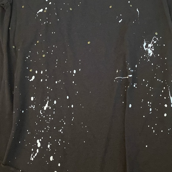 Chaser Girls Black Splatter Paint T-Shirt Size 14 - Picture 2 of 6